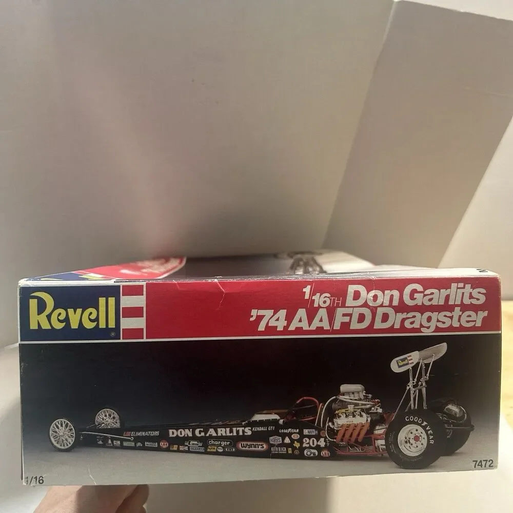 1/16 Revell Don Garlits '74 AA/FD Dragster #7472 Model Kit - Partially Built